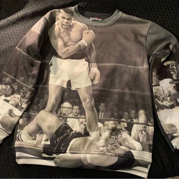 Vintage Muhammad Ali Sneak Gallery Long Sleeve Sweatshirt  rap tee boxing - Picture 1 of 7